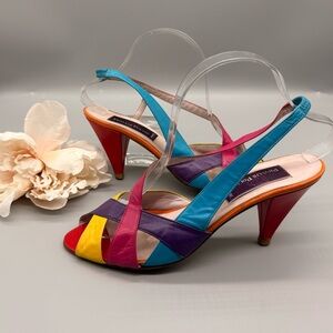 Vintage PHYLLIS POLAND Sling back leather sandals